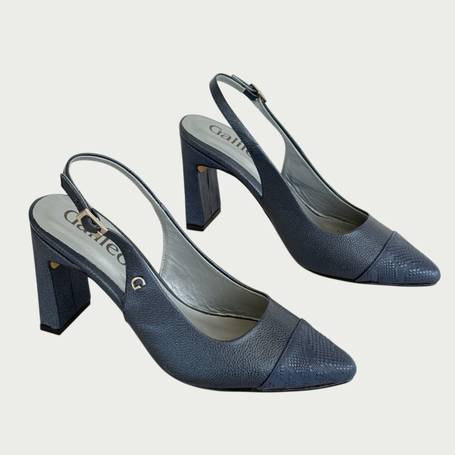 Zapatos en cuero azul Ref: 7011ZAZU