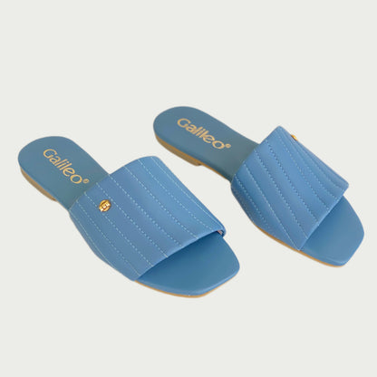 Sandalias en cuero azul bebé Ref: 7804NYZ34