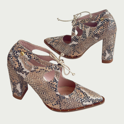 Zapato piton x dorado Ref : 356NGM37