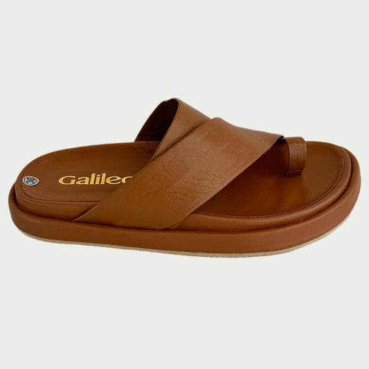 Sandalias en cuero miel Ref: 7962NPM