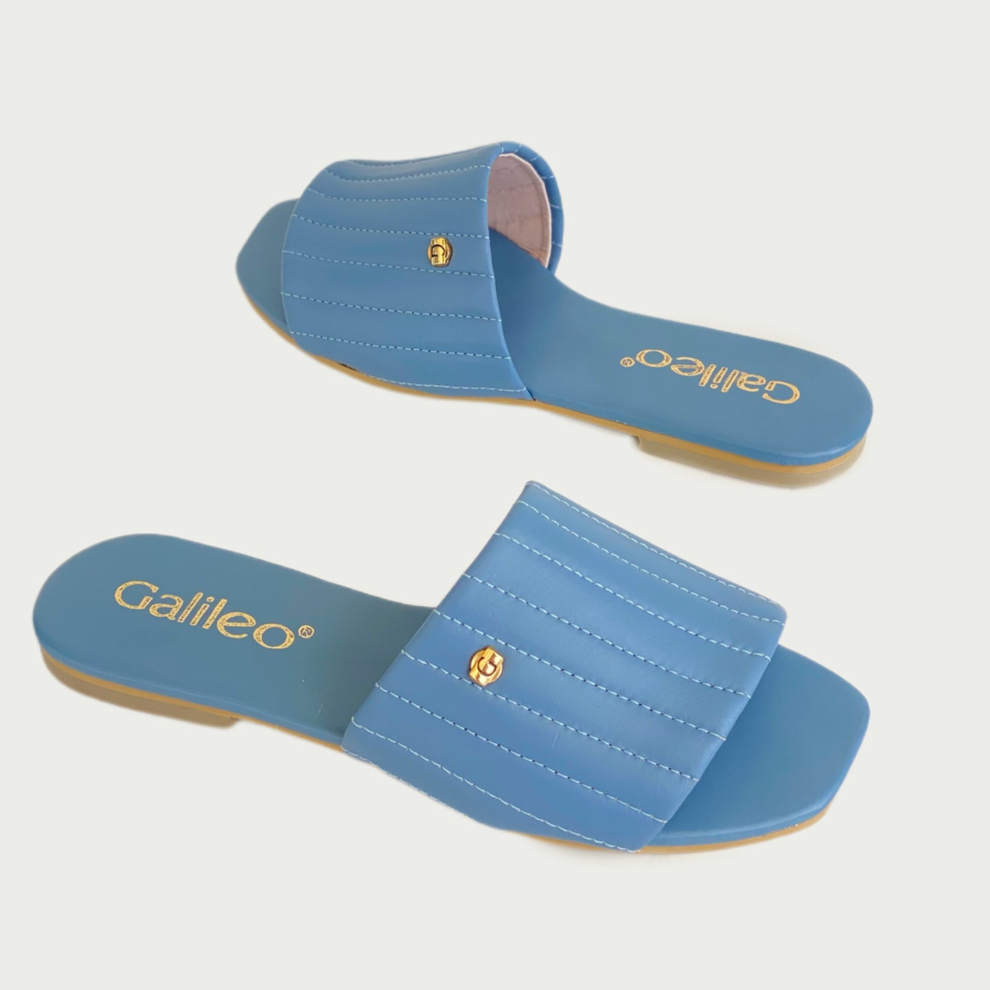 Sandalias en cuero azul bebé Ref: 7804NYZ34