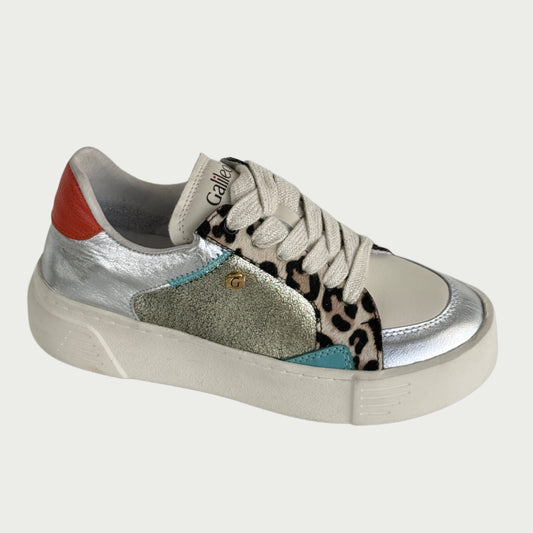 Tenis en cuero multicolor Ref: LUNAMPLA4