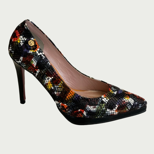 Zapatos en cuero negro x multicolor Ref: 3492NYN35