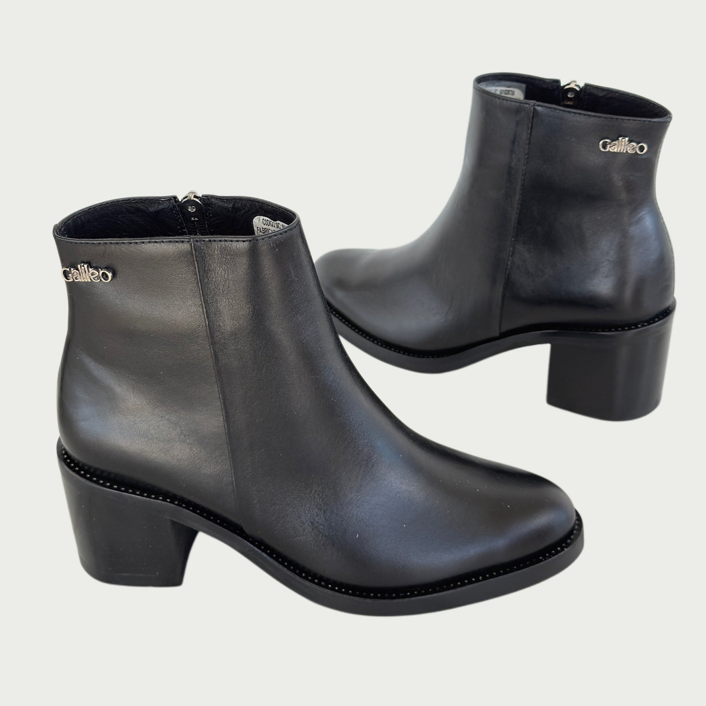 Botines en cuero negro Ref: 6235ZPNG