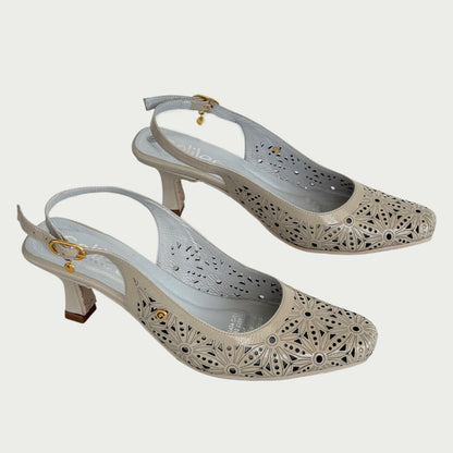 Zapatos en cuero charol latte  Ref: 489WPT