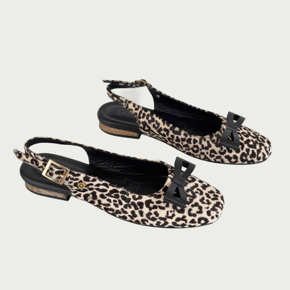 Baletas en cuero animal print Ref: PC34XPDA6