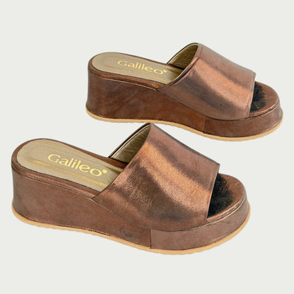 Sandalias en cuero folia luna Ref: 4155ZP