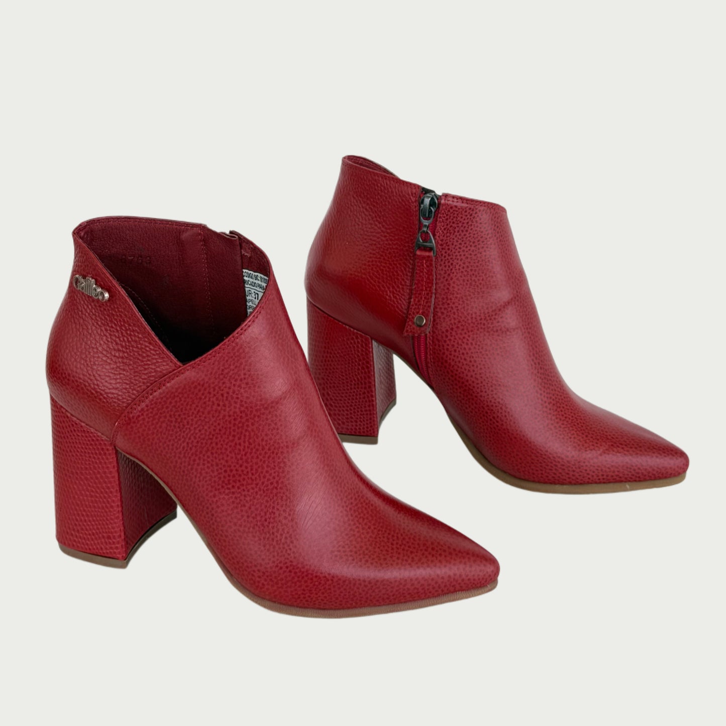 Botines en cuero rojo Ref: 6048XP