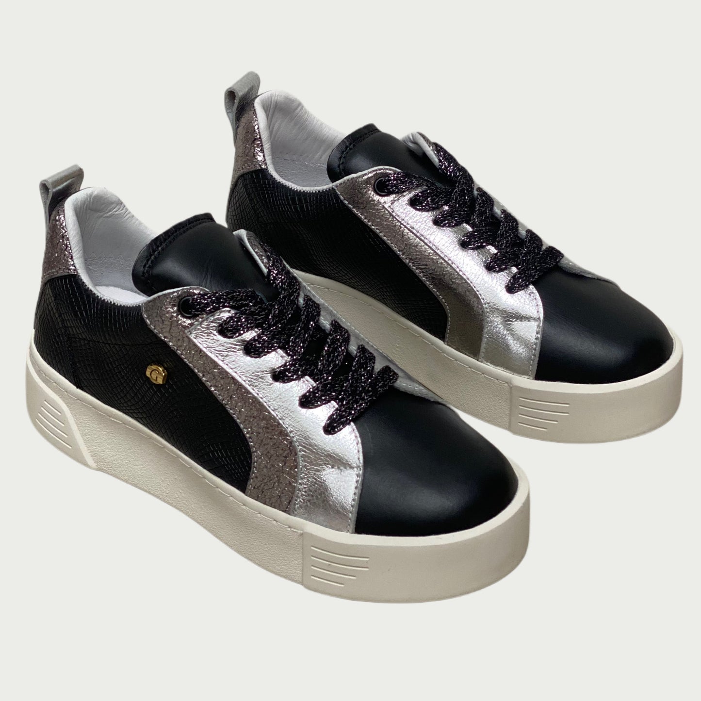 Tennis cuero negro Rf karla02