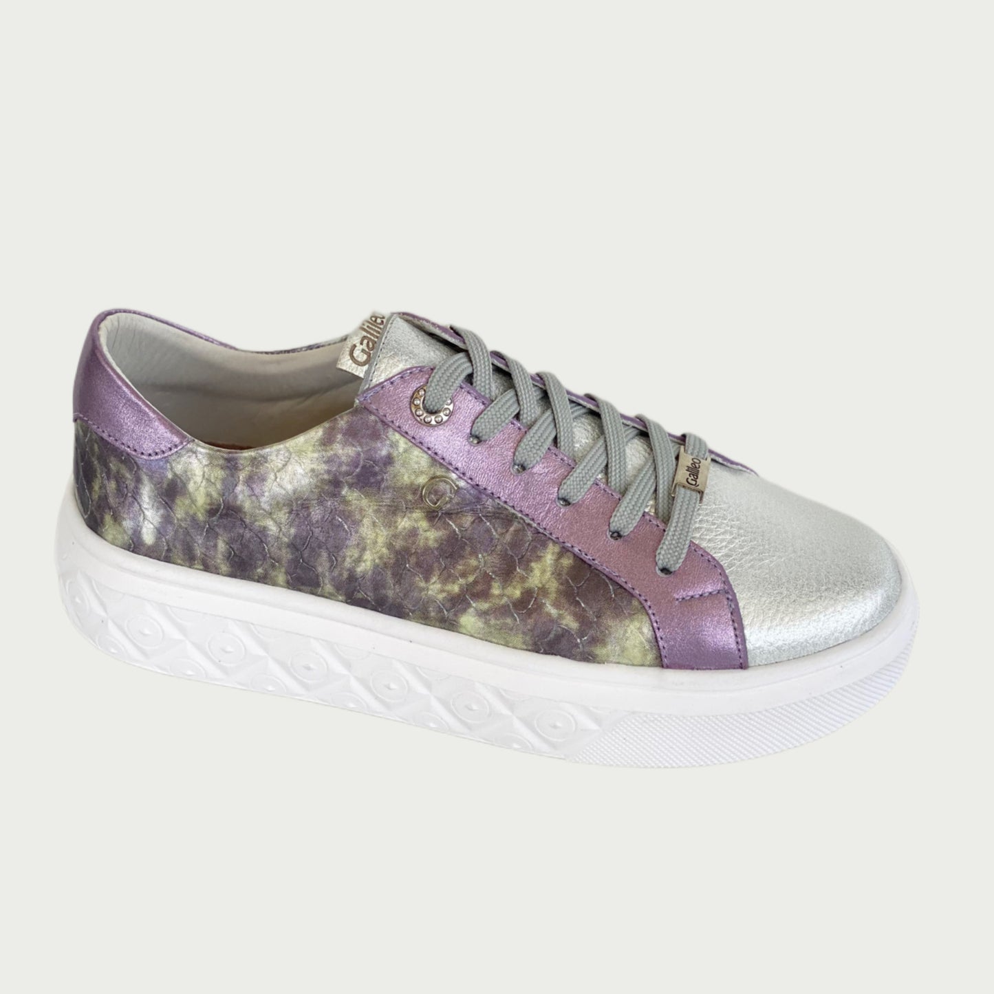 Tenis en cuero verde x morado multicolor Ref: SV05NPLI