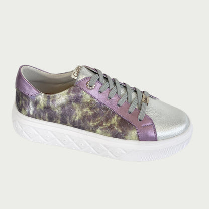Tenis en cuero verde x morado multicolor Ref: SV05NPLI