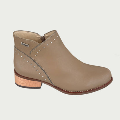 Botines en cuero taupe Ref: 1825ZPMI