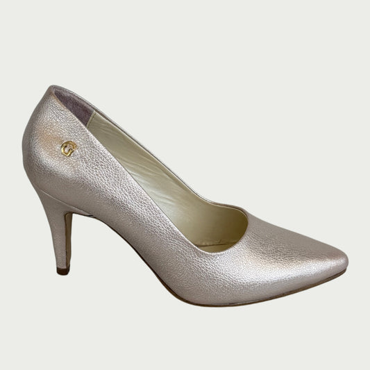 Stilettos en cuero nude metalizado Ref: 3400WROSE