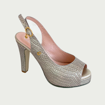 Sandalias en cuero fusil Ref: 6156NPTA9