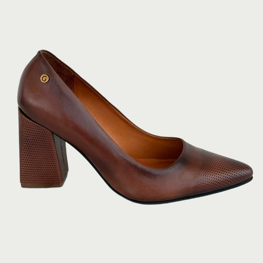 Zapatos en cuero coñac Ref: HEIMYWPTCO