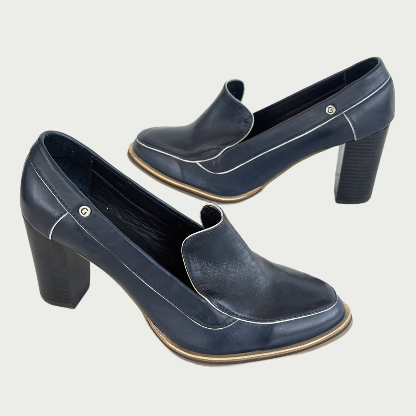 Tacones en cuero azul Ref: MOAAZ9