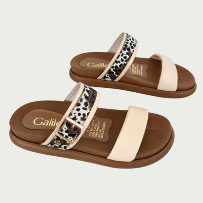 Sandalia en animal print x beige Ref: P380ZPMA