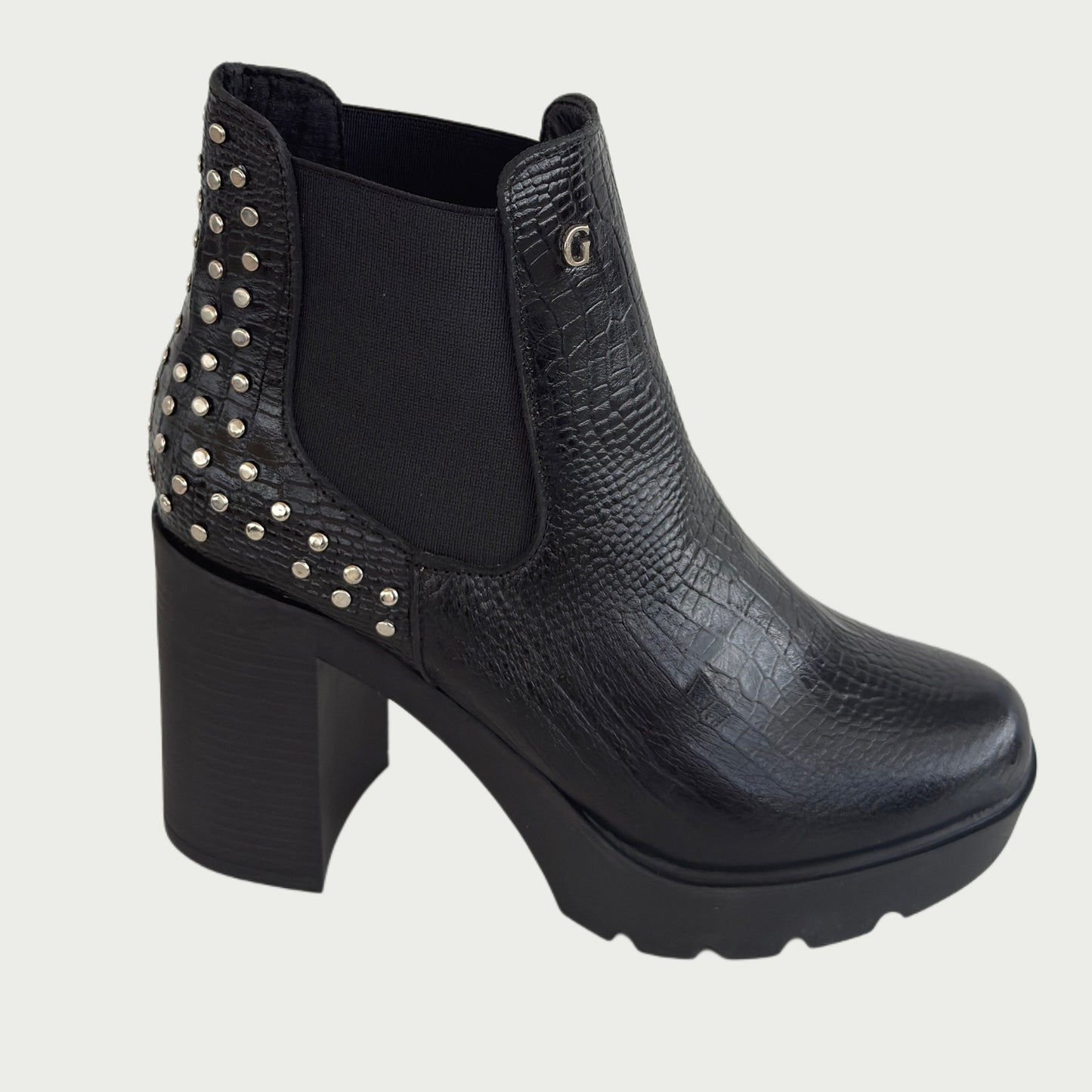 Botines en cuero negro Ref: 1471XPNG5