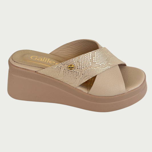Sandalias en cuero nude Ref: 6232ZSAB