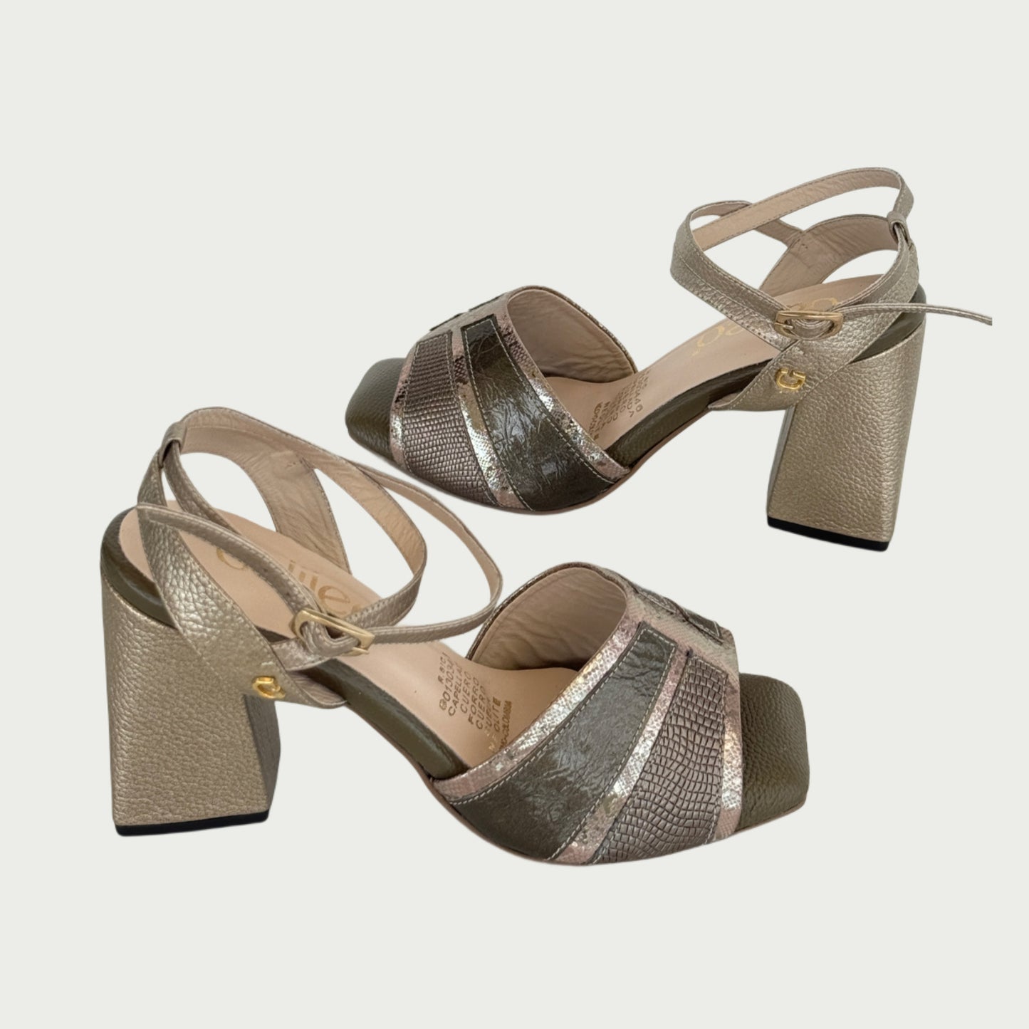 Sandalias en cuero verde Ref: 270WPLU