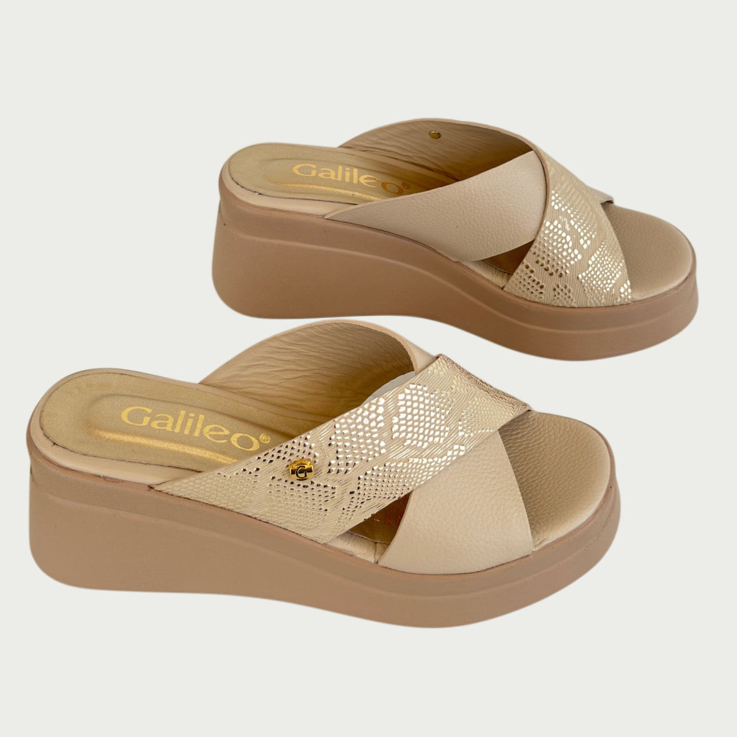 Sandalias en cuero nude Ref: 6232ZSAB