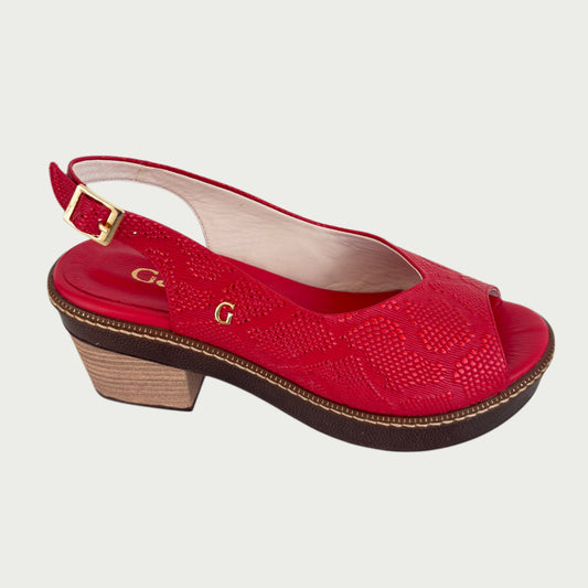 Sandalias en cuero rojo Ref: S-29ZPROJ