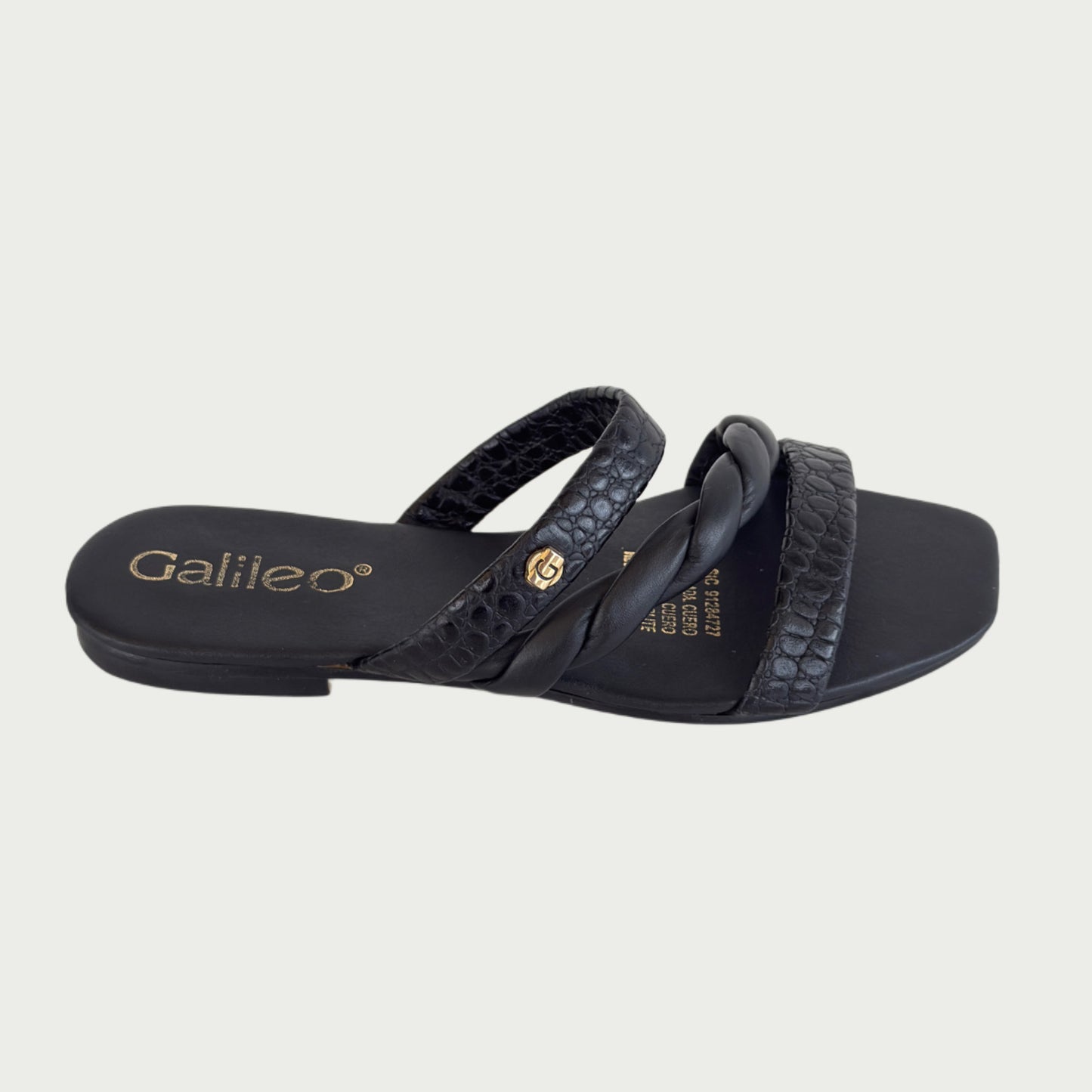 Sandalias en cuero negro Ref: 7815NYNG