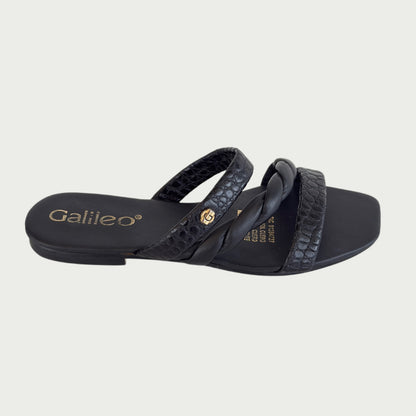 Sandalias en cuero negro Ref: 7815NYNG