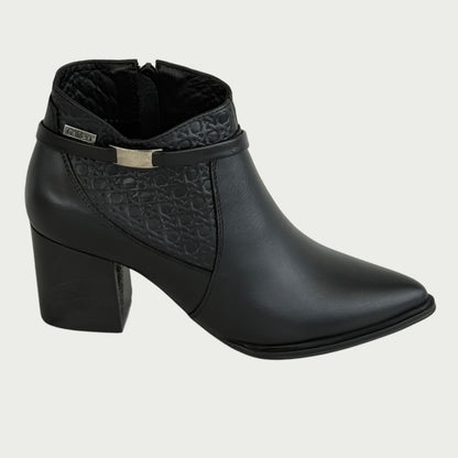 Botines en cuero negro Ref: BELMAWPNG