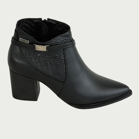 Botines en cuero negro Ref: BELMAWPNG