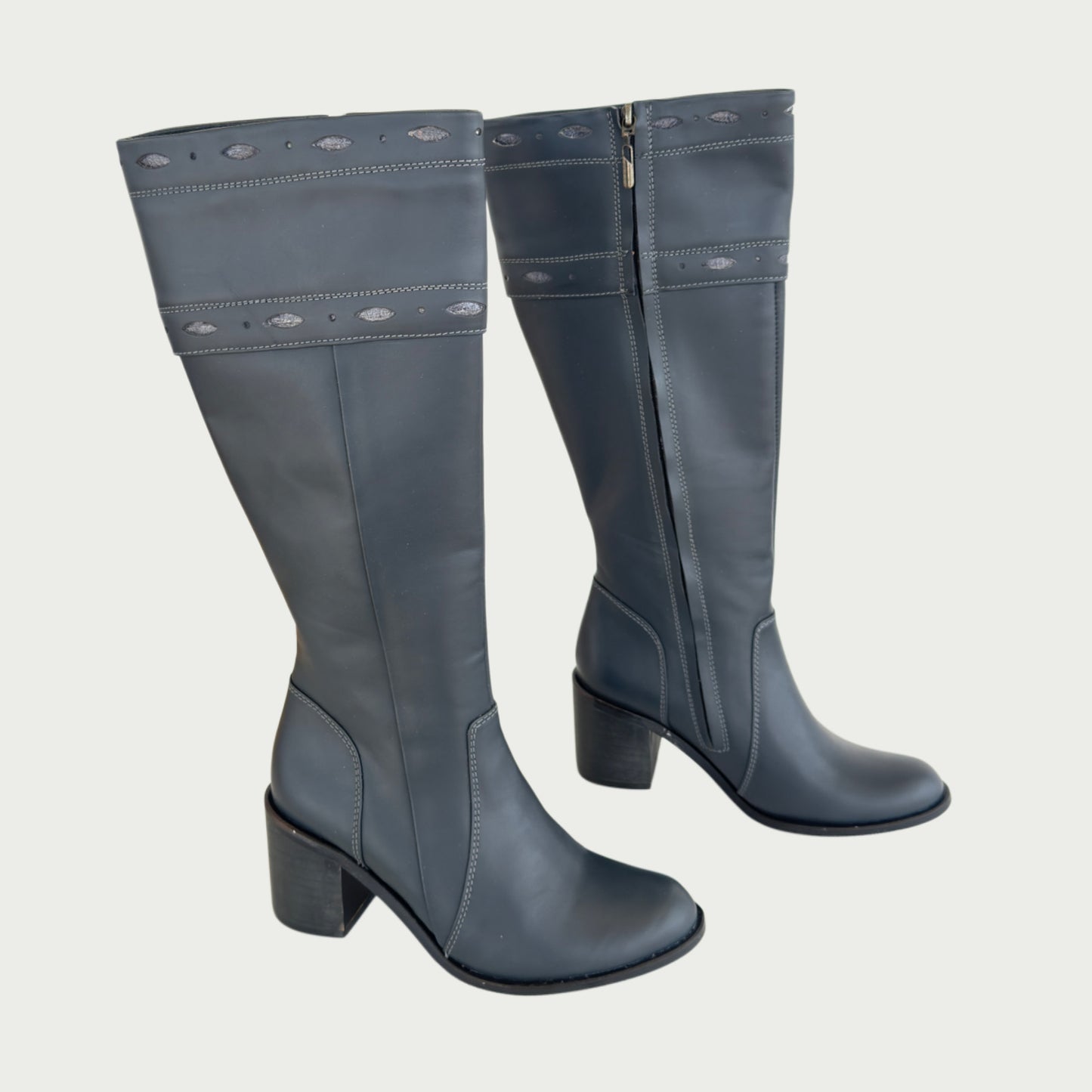 Botas en cuero azul Ref: JO4AZ4
