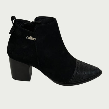 Botines en cuero negro Ref: MARIAAPNG