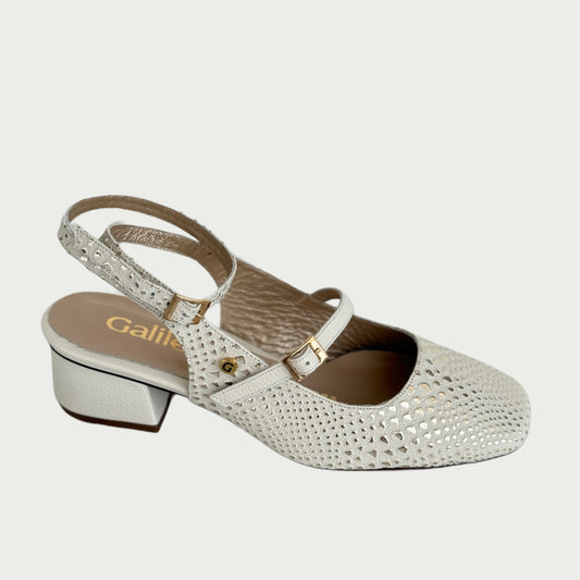 Zapatos en cuero ostra x folia Ref: PC91WPTA