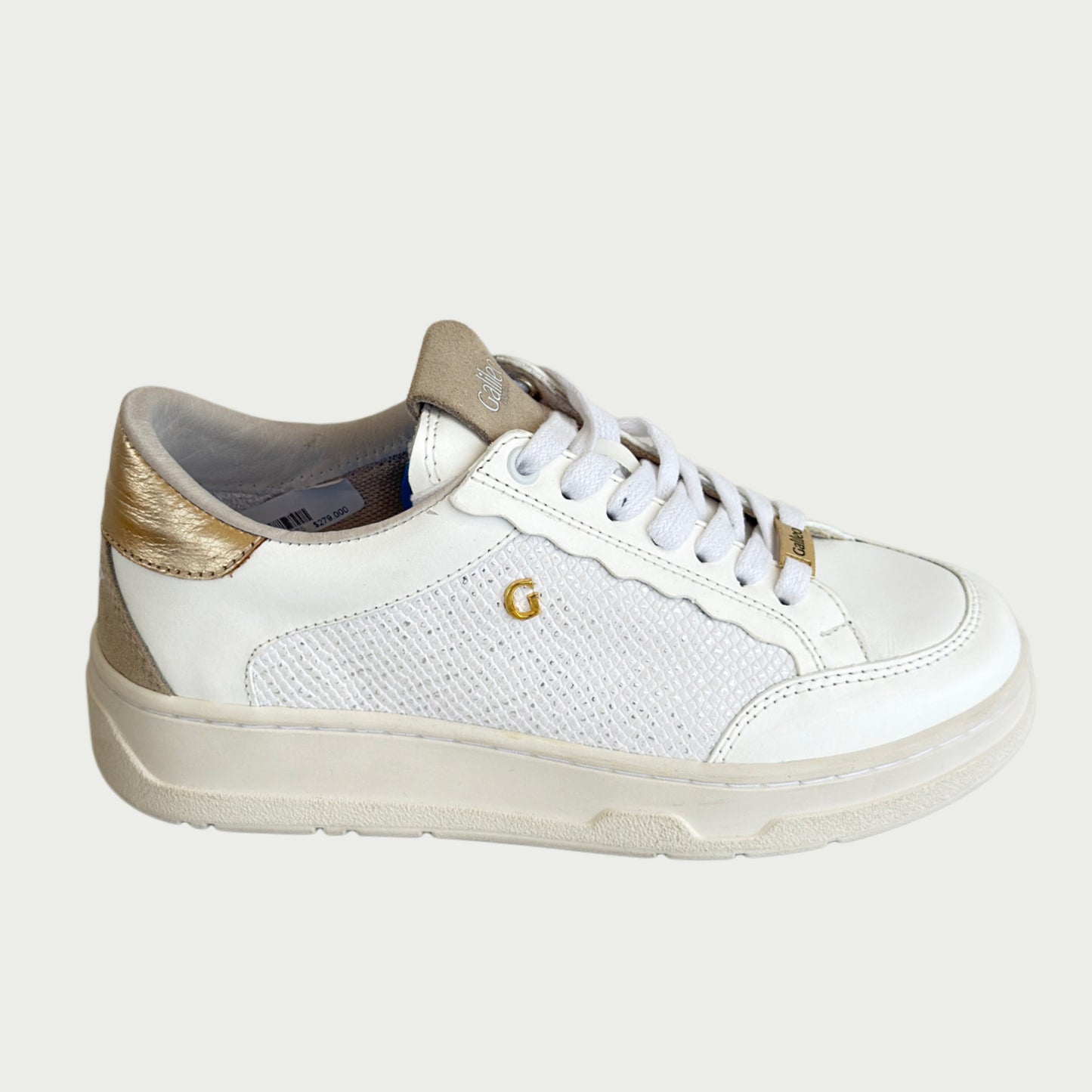 Tenis en cuero blanco Ref: FRIDAXPF5