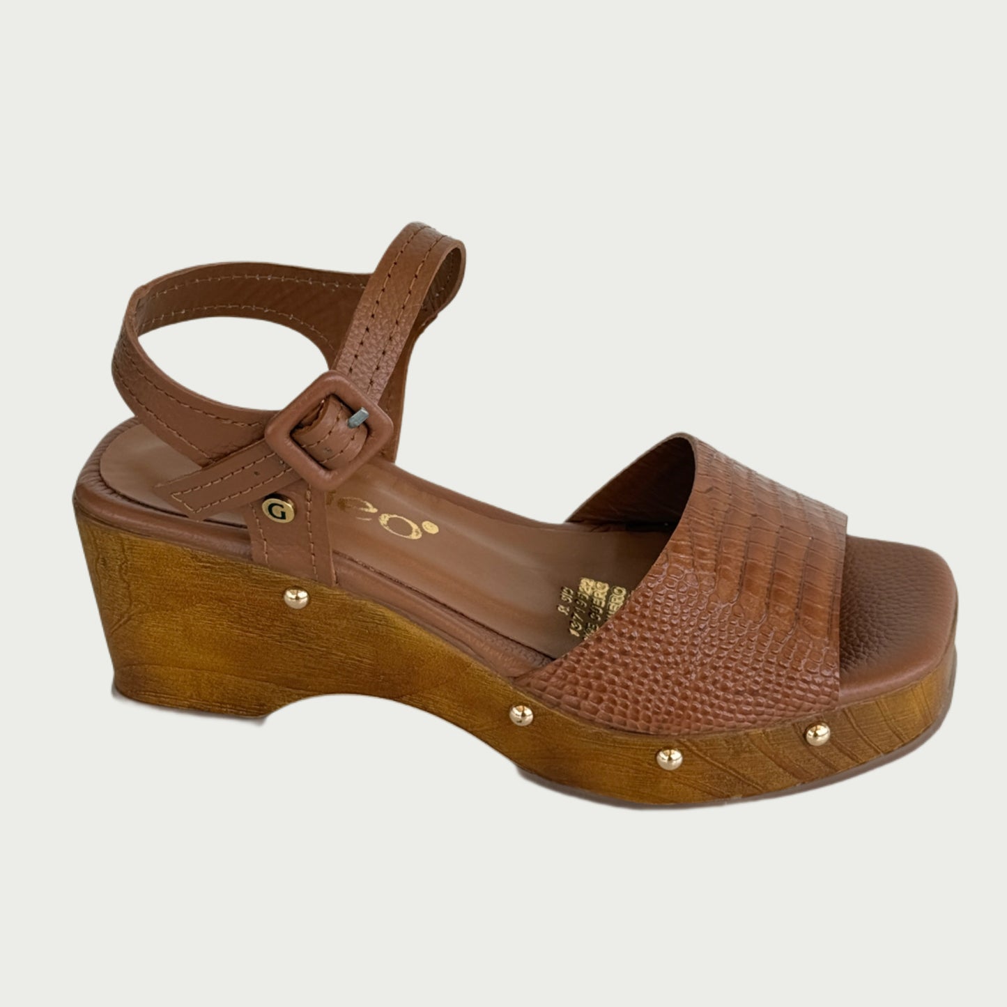 Sandalias en cuero miel Ref: 4168WPMI