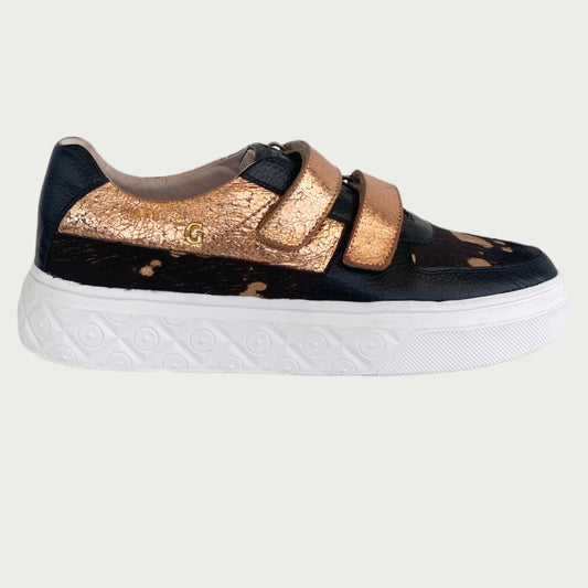 Tennis cuero negro x rosa Rf SV20NPNOR