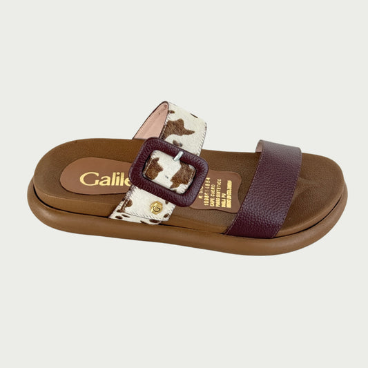 Sandalias en cuero cafe x vaca Ref: P1782WPCF