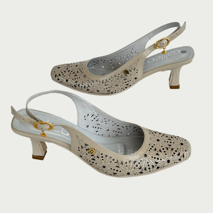 Zapatos en cuero charol latte  Ref: 489WPT