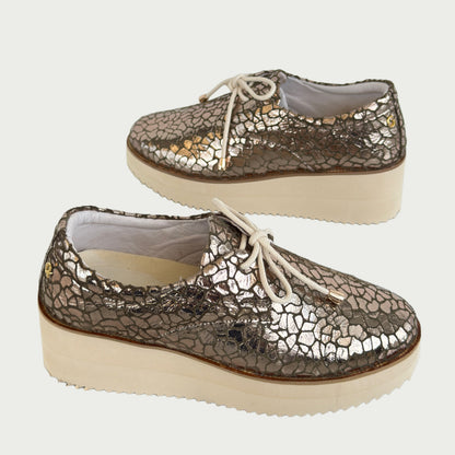 Bolicheros en cuero bronce x folia luna Ref: SOX5003L