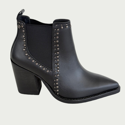 Botines en cuero negro Ref: 6626ZPNG