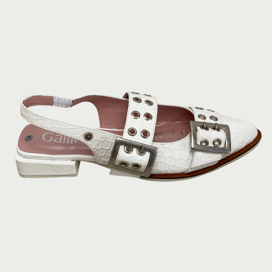Baletas cuero blanco Rf 3832