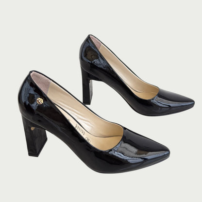 Zapatos en cuero charol negro Ref: 4750APNC