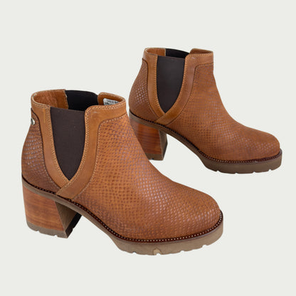 Botines en cuero miel Ref: 6119ZPMI