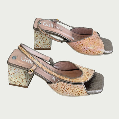 Sandalias en cuero folia Ref: 6104NPBR5