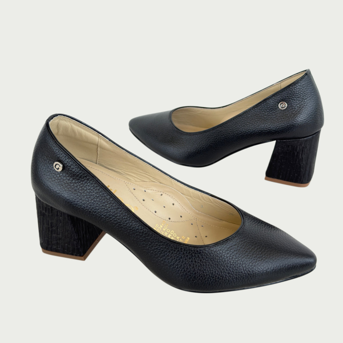 Zapatos en cuero negro Ref: 1032APNG