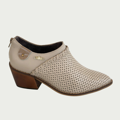 Botin en cuero beige Ref: GALIDZPBE