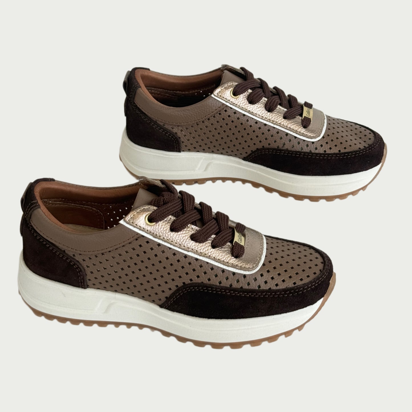 Tennis en cuero café brownie luna Ref: 2023WPBR