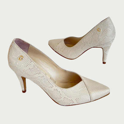 Stilettos en cuero medusa folia duna Ref: 7008ZPDU