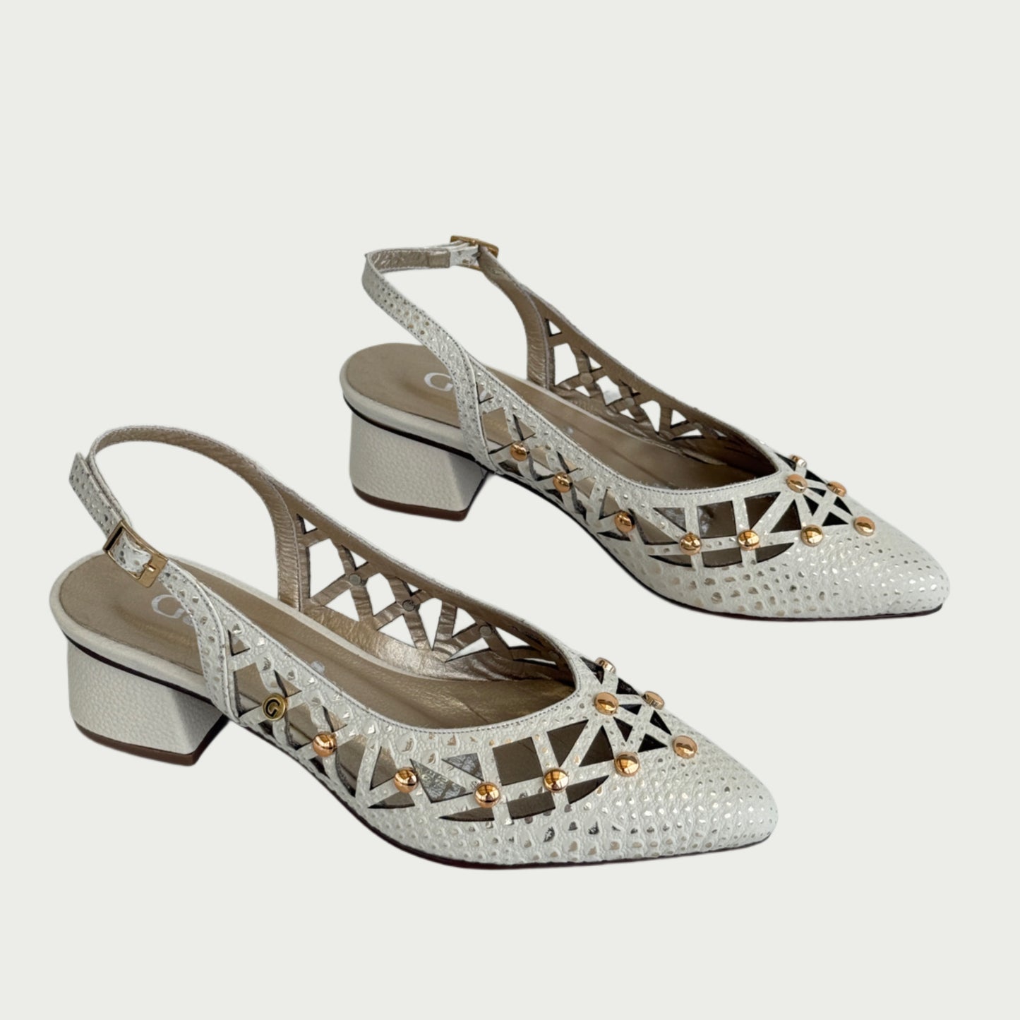 Zapatos en cuero ostra x tache Ref: PC82XP