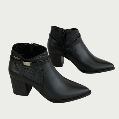 Botines en cuero negro Ref: BELMAWPNG